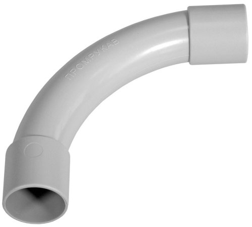 Угол труба-труба 90гр. ПВХ Промрукав Д=16 IP40 серый фото Угол труба-труба 90гр. ПВХ Промрукав Д=16 IP40 серый картинка